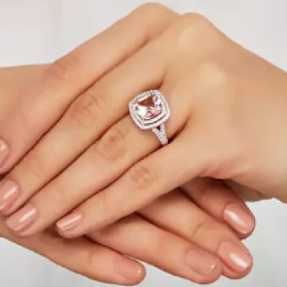 Morganite Sapphire Ring - NWT